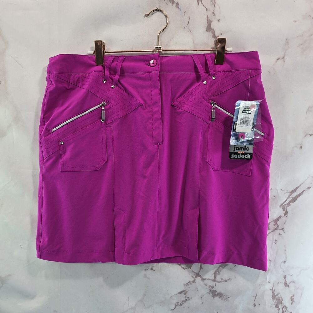 Jamie Sadock Skirt Women 12 Pink Mini Short Skort Built In Shorts Lined Air Wear